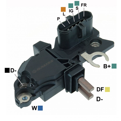 [07GA298] ﻿REGULADOR MB MERCEDES BENZ LO914 LO915 ACTROS VOLVO SCANIA 24V AA BOTON 5 P-L-IG-S-FR TIPO BOSCH (GA1423) F00M144123﻿