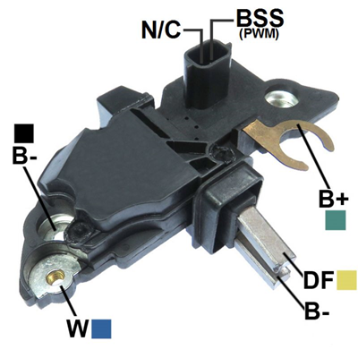 [07GA370] REGULADOR RENAULT CLIO 1.5 TWINGO 1.2 WIND 1.2 16V 12V PROTOCOLO:BSS TIPO BOSCH ID:9