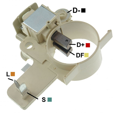 [07GA422] REGULADOR HYUNDAI H100 12 2 TERMINALES L-S TIPO MANDO