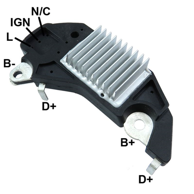 [07GA601] REGULADOR CHERY TIGGO 1.6 16V 12 3 CONEXIONES L-IG-N C TIPO CHERY (GA1605)