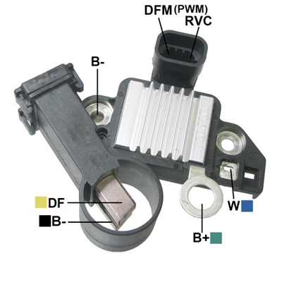 [07GA712] REGULADOR CHEVROLET SONIC CRUZE TRACKER TRAIL BLAZER 12 CONTROL DE VOLTAJE REGULADO ECU 2 DFM-RVC TIPO DELCO (GA1755-GA1757)