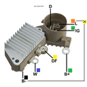 REGULADOR CHEVROLET SWIFT TERMINALES DIG-L TERMINAL L CON SEÑAL A LA BOMBA 126000-0850 TIPO NIPONDENSO