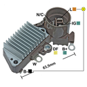 REGULADOR TOYOTA HONDA SUZUKI 12 CONECTOR REDONDO 3 N C-IG-L TIPO NIPPONDENSO