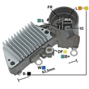 REGULADOR HONDA ACCORD ACURA MV 12 CONECTOR REDONDO 4 S-FR-IG-L TIPO NIPPONDENSO