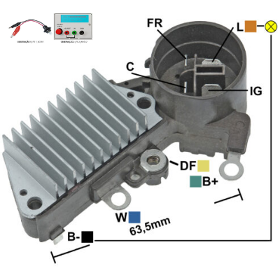 REGULADOR HONDA ACURA 1994-1995 12V C-FR-IG-L 31150P72003 126000-1410 126000-1860 126000-1880 132859