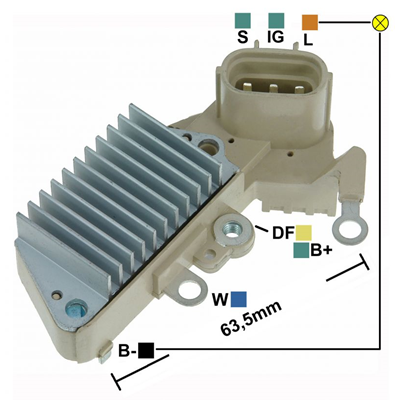 [07GA851] REGULADOR TOYOTA 4.5 12 3 S-IG-L TIPO NIPPONDENSO