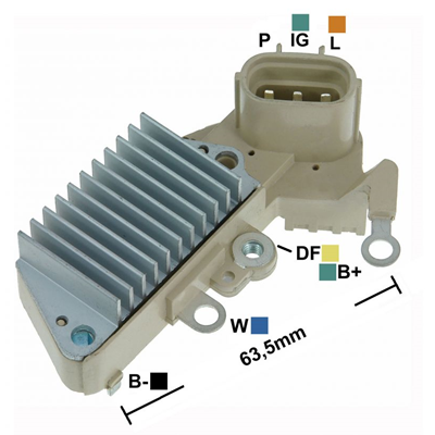 [07GA853] REGULADOR CATERPILLAR YANMAR 12 3 P-IG-L TIPO NIPPONDENSO