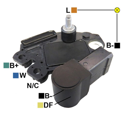[07GA905] REGULADOR CHEVROLET SAIL CORSA EVOLUTION 12 TORNILLO TIPO VALEO (GA1808-GA1825)