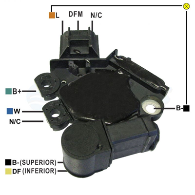 [07GA911] REGULADOR FORD FIESTA SUPER CHARGER ECO SPORT 12 3 L-DFM-N C TIPO VALEO
