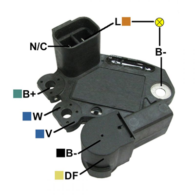 [07GA921] REGULADOR HYUNDAI ACCENT VERNA GYRO TUCSON KIA SPORTAGE RIO 12 2 L-N C TIPO VALEO (GA1826)