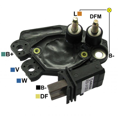 [07GA939] REGULADOR PEUGEOT 206 207 CITROEN XSARA PICASSO 12 2 TORNILLOS L-DFM TIPO VALEO (GA1832)