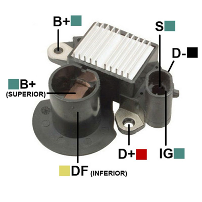 [07GA945] REGULADOR DAEWOO 5SI MONTACARGA 12 2 IG-S TIPO DELCO