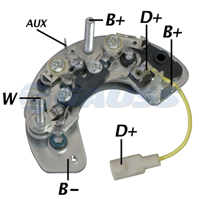 [07GA1138] RECTIFICADOR LAND ROVER 65AMP 6X35A TIPO LUCAS
