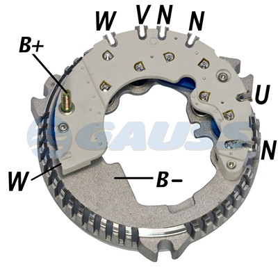 [07GA1201] RECTIFICADOR FORD 150 EXPLORER 95AMP 8X35A M6X22 CAPACITOR 133MM(GA810 GA890) TIPO FORD