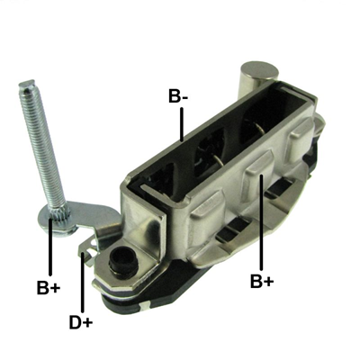 [07GA1349] RECTIFICADOR MAZDA 626 L4 MITSUBISHI FUSO 60AMP 6X35A TIPO MITSUBISHI