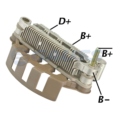 [07GA1377] RECTIFICADOR MITSUBISHI FORD CARGO REF 230593 95AMP 8X35A DISTANCIA EH 85MM TRIDIODO CAPACITOR TIPO MITSUBISHI