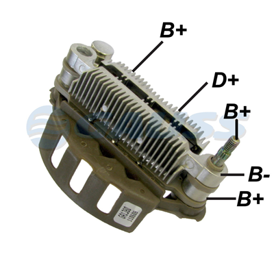 [07GA1380] RECTIFICADOR MITSUBISHI NISSAN 200SX 95AMP 8X35A85MM TIPO MITSUBISHI