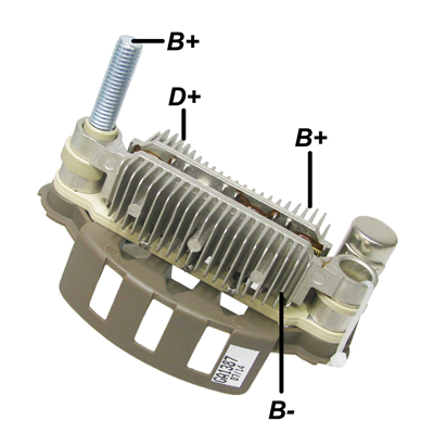 RECTIFICADOR MITSUBISHI GALANT L200 85AMP 6X35A TRIDIODO CAPACITOR 85MM (GA797) TIPO MITSUBISHI