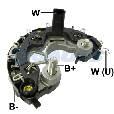 [07GA1428] RECTIFICADOR MB MERCEDES BENZ VW VOLKSWAGEN 120AMP 6X50A AVALANCHE (ZENER) (GA261) TIPO BOSCH