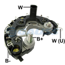 RECTIFICADOR MB MERCEDES BENZ VW VOLKSWAGEN 120AMP 6X50A AVALANCHE (ZENER) (GA261) TIPO BOSCH