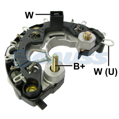[07GA1430] RECTIFICADOR FORD F250 F350 CUMMINS 120AMP 6X50A(GA235) TIPO BOSCH