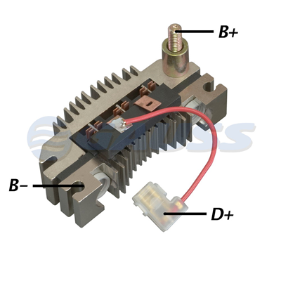 [07GA1500] RECTIFICADOR MAZDA 85AMP 6X35A TRIDIODO 17.5MM (GA117) TIPO MAGNETI MARELLI