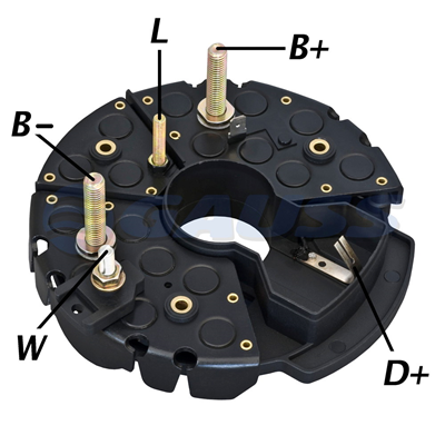 [07GA1547] RECTIFICADOR MB MERCEDES BENZ VW VOLKSWAGEN VOLVO SCANIA 140AMP 14X50A 3X35A TRIDIODO 147MM(GA041 GA042 GA043) TIPO BOSCH