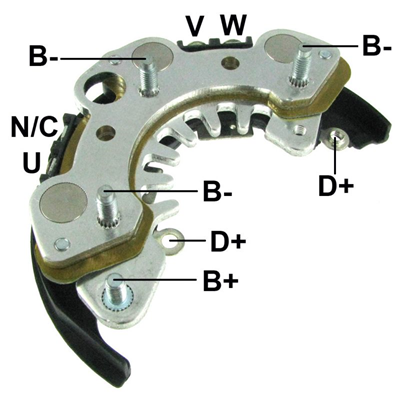 [07GA1766] RECTIFICADOR NISSAN PATHFINDER 85AMP 6X35A AJUSTE PRESIONTIPO HITACHI