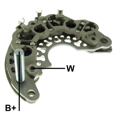 [07GA1795] RECTIFICADOR CHEVROLET OPTRA 1.6 130AMP 6X50A TIPO DELCO SIN TRIDIODO (GA715)