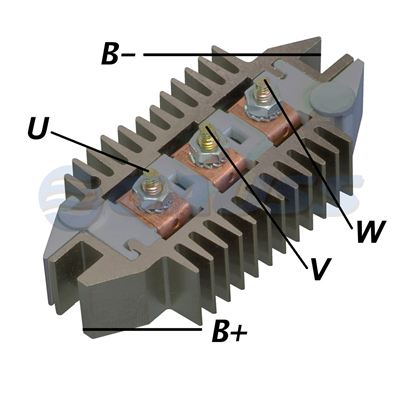 [07GA1804] RECTIFICADOR CHEVROLET ASTRA CORSA VECTRA WIN 120AMP 12X35A AVALANCHE (ZENER)TIPO DELCO