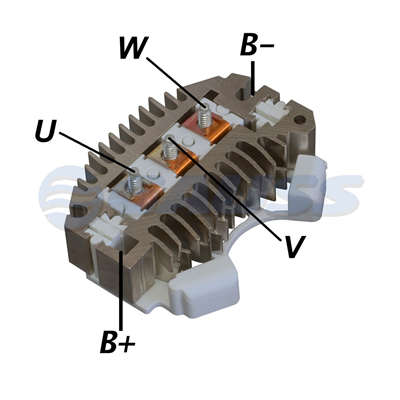 [07GA1806] RECTIFICADOR CHEVROLET 60AMP 6X50A HEAVY DUTYTIPO DELCO
