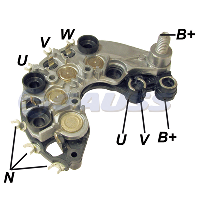 [07GA1825] RECTIFICADOR FIAT PALIO 1.8 100AMP 8X35A AISLADA (GA905) TIPO VALEO