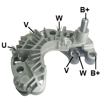 [07GA1826] RECTIFICADOR HYUNDAI TUCSON KIA SPORTAGE CERATO 105AMP 3X35A AVALANCHE (GA921) TIPO VALEO