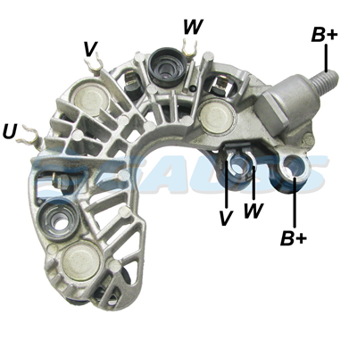 [07GA1831] RECTIFICADOR FORD FOCUS 2.0 ECO SPORT NEW FIESTA 120AMP 3X50A AVALANCHETIPO VALEO