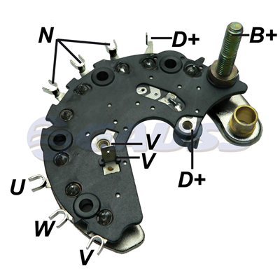 [07GA1841] RECTIFICADOR PEUGEOT 120AMP 6X50A TIPO VALEO