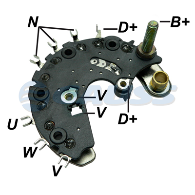 [07GA1842] RECTIFICADOR CITROEN SAXO XSARA BERLINGO 120AMP 6X50A TRIDIODO TIPO VALEO