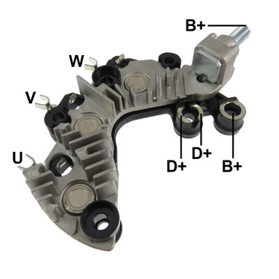 [07GA1892] RECTIFICADOR HYUNDAI I10 KIA PICANTO ION 75AMP 6X35A M8X16MM TRIDIODO (GA907) TIPO VALEO