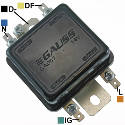 [07GA057] REGULADOR VW VOLKSWAGEN FORD 12 55 EXTERNO CON PILOTO TIPO BOSCH