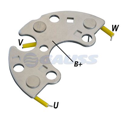 [07GA1574] RECTIFICADOR FORD CARGO NEW HOLLAND VW VOLKSWAGEN CUMMINS 60AMP 3X35A(GA059) TIPO BOSCH