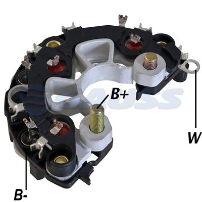 [07GA1423] RECTIFICADOR VW VOLKSWAGEN MB MERCEDES BENZ CAMION LO914 LO915 ACTROSS ATEGO 24V 120AMP 6X50A (GA231) TRIANGULAR F00M133286