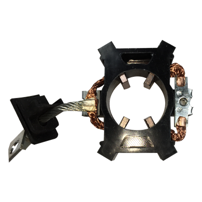 [3981-143] PORTAESCOBILLAS ARRANQUE DELCO CHEVROLET SPARK /SPARK GT /AVEO 1,5 PLASTICO | REF: IR81094, MCP-751A-4, HD-751, 41487C