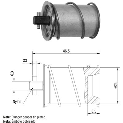 EMBOLO AUTOMATICO ZM-590 ZM-592 TIPO VALEO