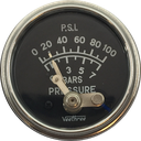 MARCADOR ACEITE MECANICO 100PSI SISTEMA MORPHY 52MM ARO CROMADO