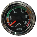 MARCADOR ACEITE MECANICO 150PSI ESCALA COLOR