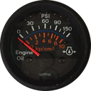 MARCADOR ACEITE ELECTRICO 150PSI 12V ARO NEGRO