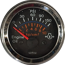 MARCADOR ACEITE ELECTRICO 150PSI 24V ARO CROMADO