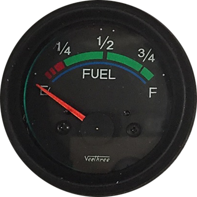 [16260939] MARCADOR GASOLINA SIN FLOTADOR 12V ARO NEGRO