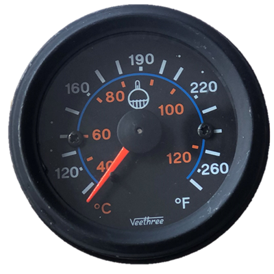 [16050836] MARCADOR TEMPERATURA AGUA MECANICO 72" 1 83M ARO NEGRO