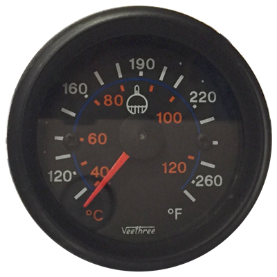 [16050838] MARCADOR TEMPERATURA AGUA MECANICO 144" 3.66M ARO NEGRO