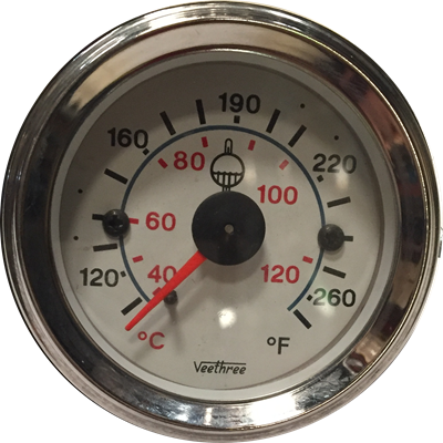 [16057262] MARCADOR TEMPERATURA AGUA MECANICO 144" 3.66M TABLERO BLANCO ARO CROMADO
